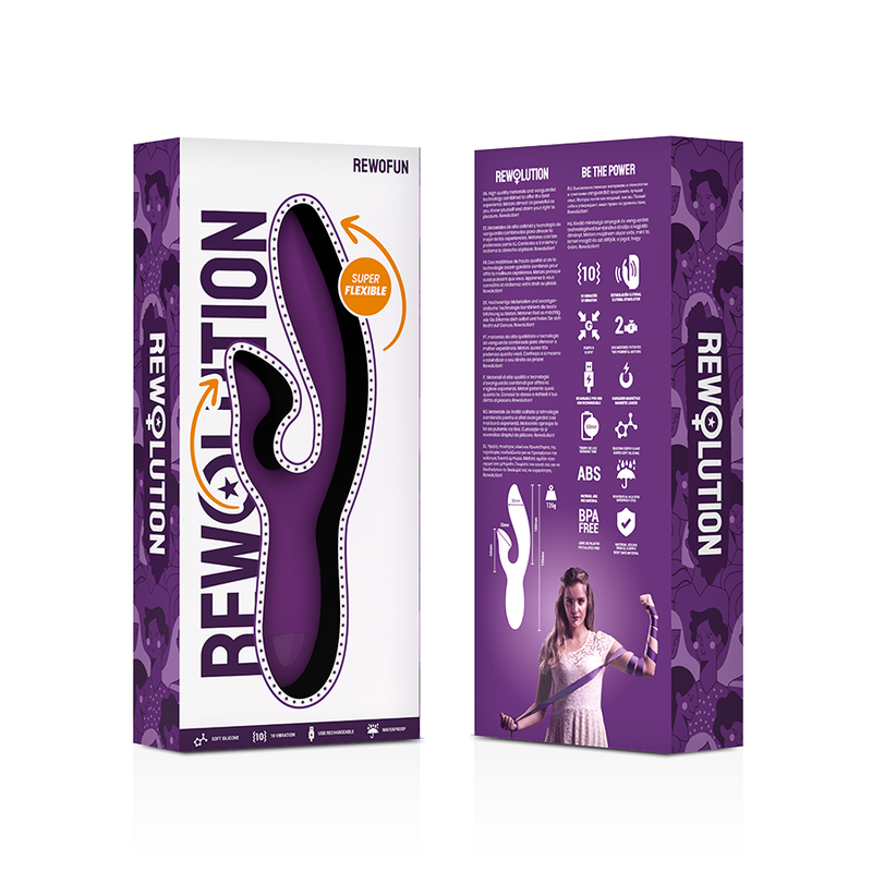 REWOLUTION - REWOFUN FLEXIBELE VIBRATOR MET KONIJN