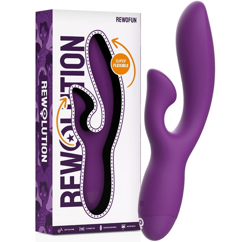 REWOLUTION - REWOFUN FLEXIBELE VIBRATOR MET KONIJN