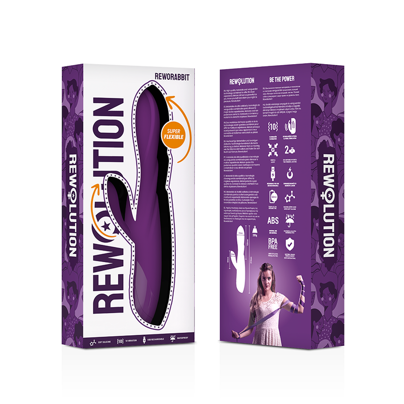 REWOLUTION - REWORABBIT FLEXIBELE VIBRATOR MET KONIJN