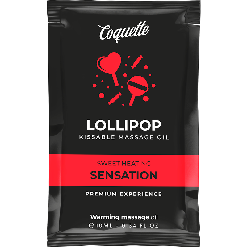 COQUETTE CHIC DESIRE - ZAKKUSSENDE MASSAGEOLIE MET VERWARMEND EFFECT LOLLY 10 ML