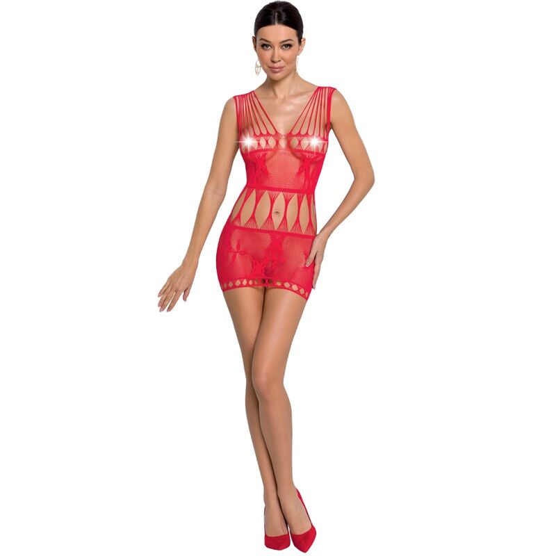 PASSIE - VROUW BS090 BODYSTOCKING ROOD ONE SIZE