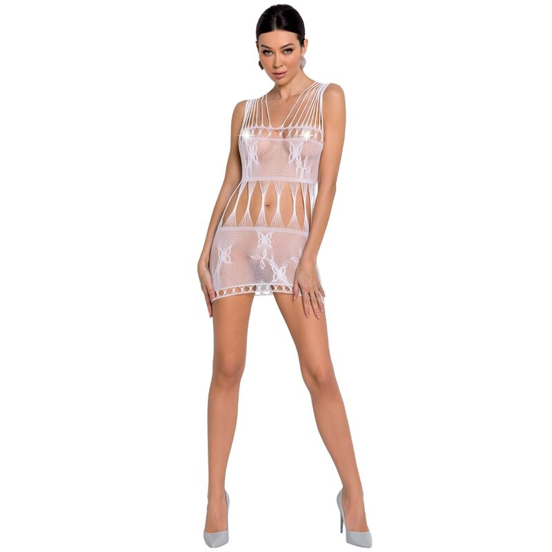 PASSIE - VROUW BS090 BODYSTOCKING WIT ONE SIZE