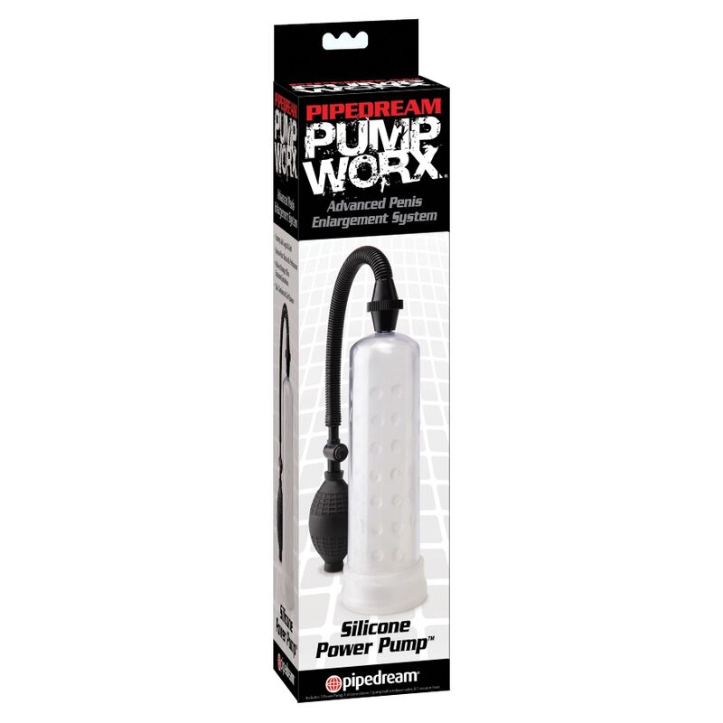 PUMP WORX - TRANSPARANTE SILICONEN ERECTIEPOMP 