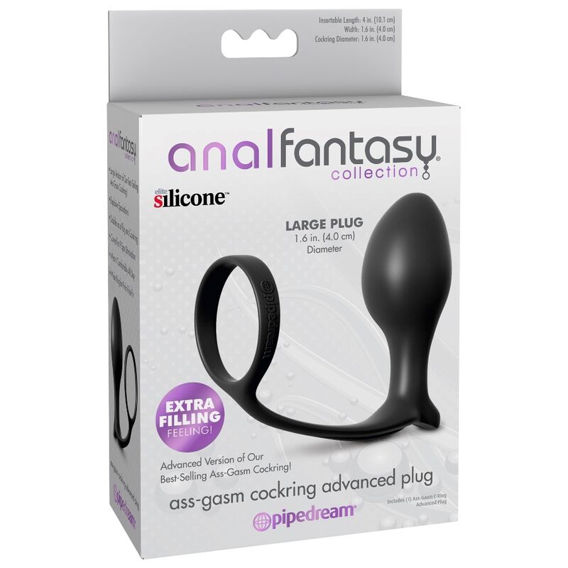 ANAL FANTASY - COLLECTIE ASS-GASM GEAVANCEERDE RING MET ANALE PLUG
