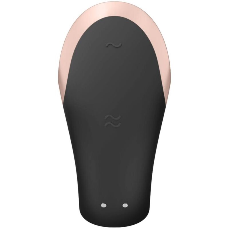 SATISFYER - APP DUBBELE LIEFDE VIBRATOR VOOR STELLEN LUXE ZWART