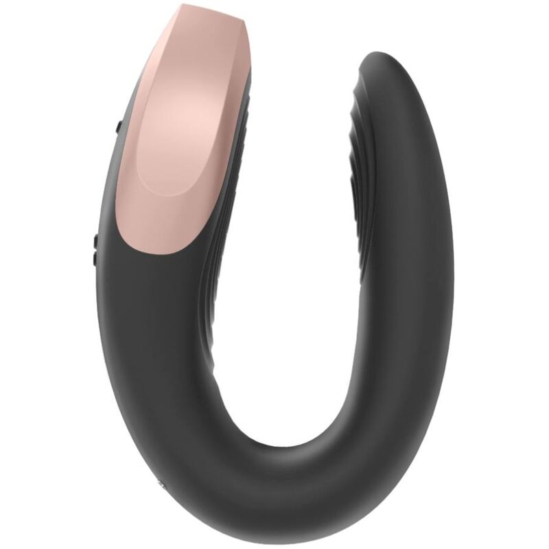 SATISFYER - APP DUBBELE LIEFDE VIBRATOR VOOR STELLEN LUXE ZWART