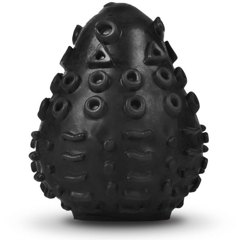 G-VIBE - HERBRUIKBARE GETEXTUREERDE MASTURBATOR EGG BLACK