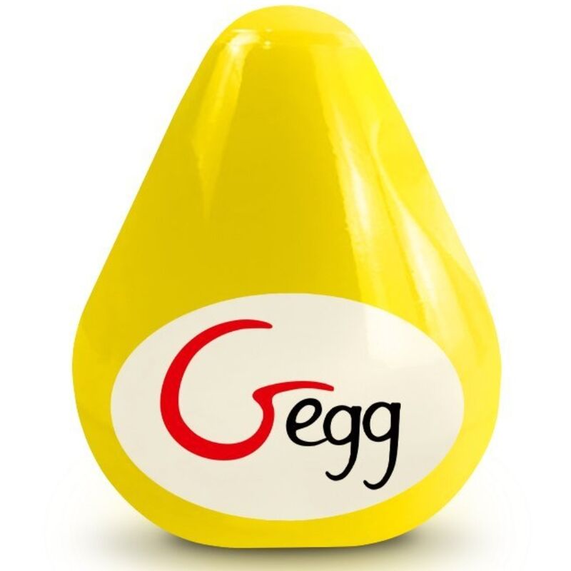 G-VIBE - HERBRUIKBARE GETEXTUREERDE MASTURBATIE-EI GEEL