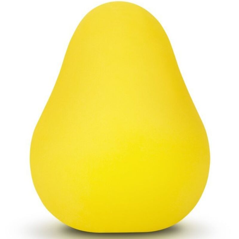 G-VIBE - HERBRUIKBARE GETEXTUREERDE MASTURBATIE-EI GEEL