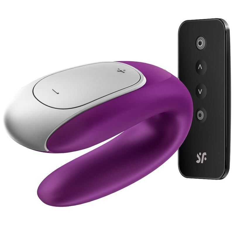 SATISFYER - DUBBEL PLEZIER PARTNER LILAC VIBRATOR