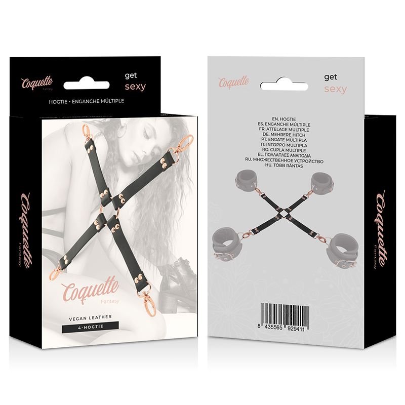 COQUETTE CHIC DESIRE - FANTASY HOG TIE VEGAN LEER