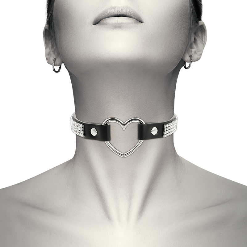 COQUETTE CHIC DESIRE - VEGAN LEDEREN HART CHOKER