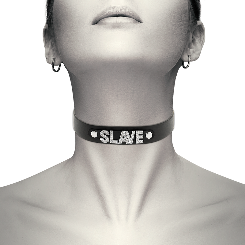 COQUETTE CHIC DESIRE - SLAVE VEGAN LEDEREN CHOKER
