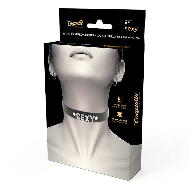 COQUETTE CHIC DESIRE - SEXY VEGAN LEDEREN CHOKER