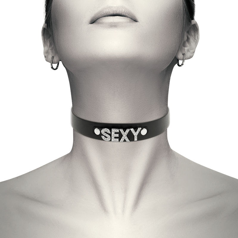 COQUETTE CHIC DESIRE - SEXY VEGAN LEDEREN CHOKER