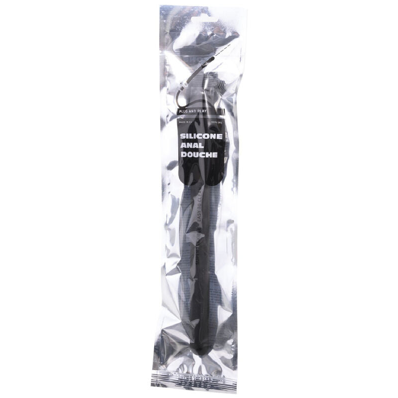 ALL BLACK - MEGA RIPPLE SILICONEN ANALE DOUCHE 28,5 CM
