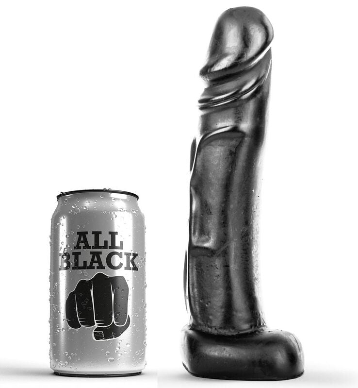 HELEMAAL ZWART - 22 CM DILDO