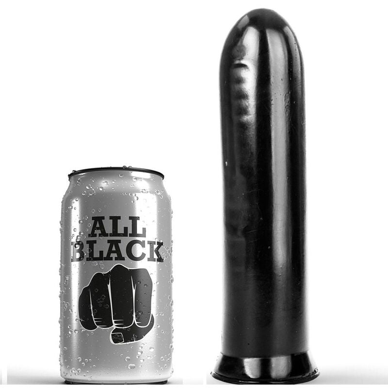 HELEMAAL ZWART - ZWARTE DILDO 19 CM