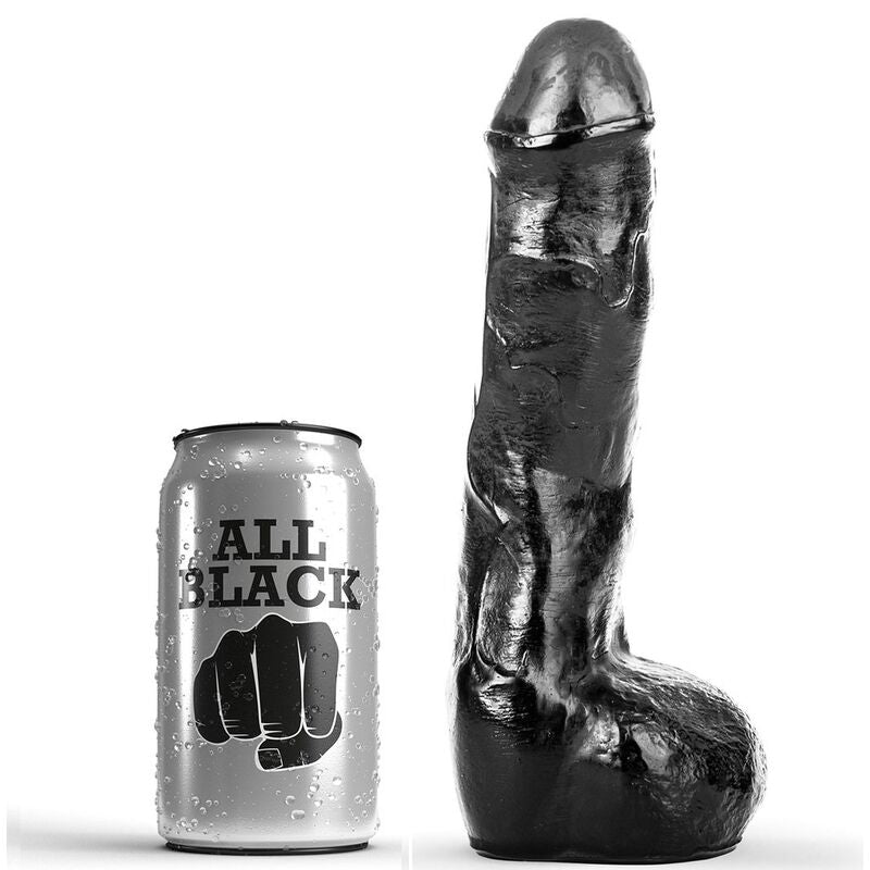 ALL BLACK - ANALE REALISTISCHE PENIS 20 CM