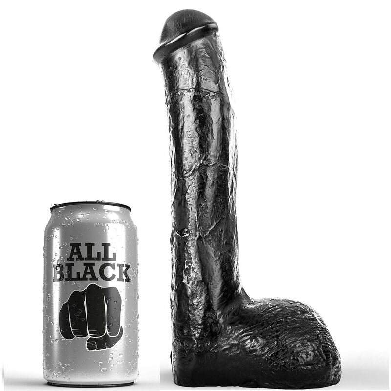 ALL BLACK - ANALE REALISTISCHE PENIS 23 CM