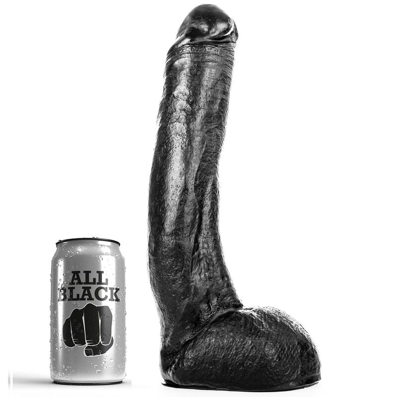 ALL BLACK - DONG 29 CM GEBOGEN