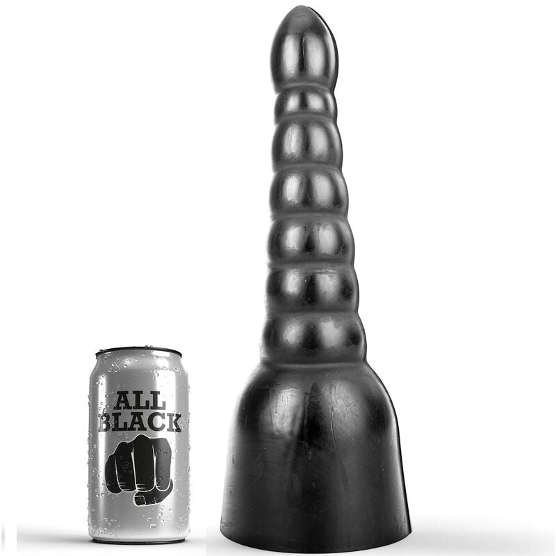 HELEMAAL ZWART - 34 CM DILDO