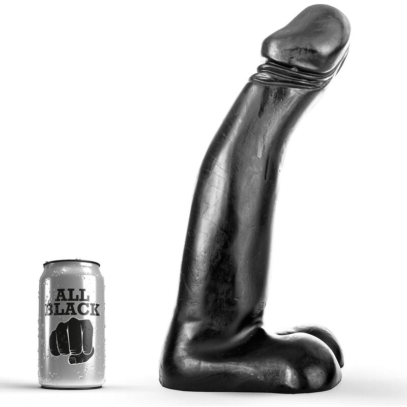 ALL BLACK - REALISTISCHE ZWARTE FISTING DILDO 29 CM