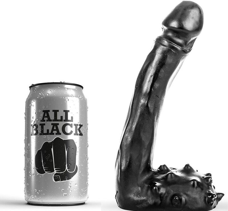 ALL BLACK - REALISTISCHE DILDO 19 CM