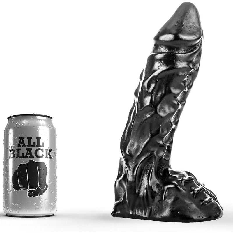 HELEMAAL ZWART - 23 CM DILDO