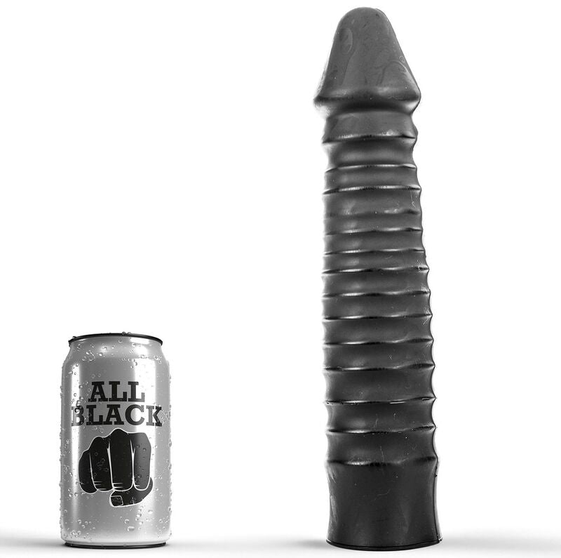 HELEMAAL ZWART - 26 CM DILDO