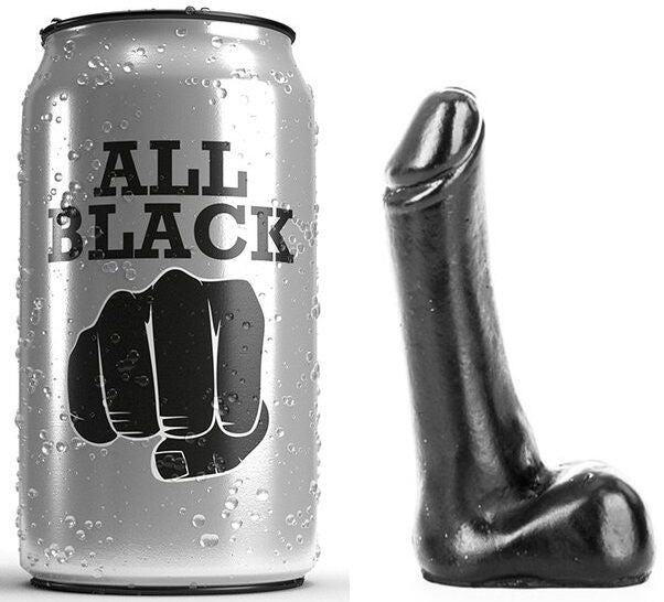 HELEMAAL ZWART - 9 CM DILDO