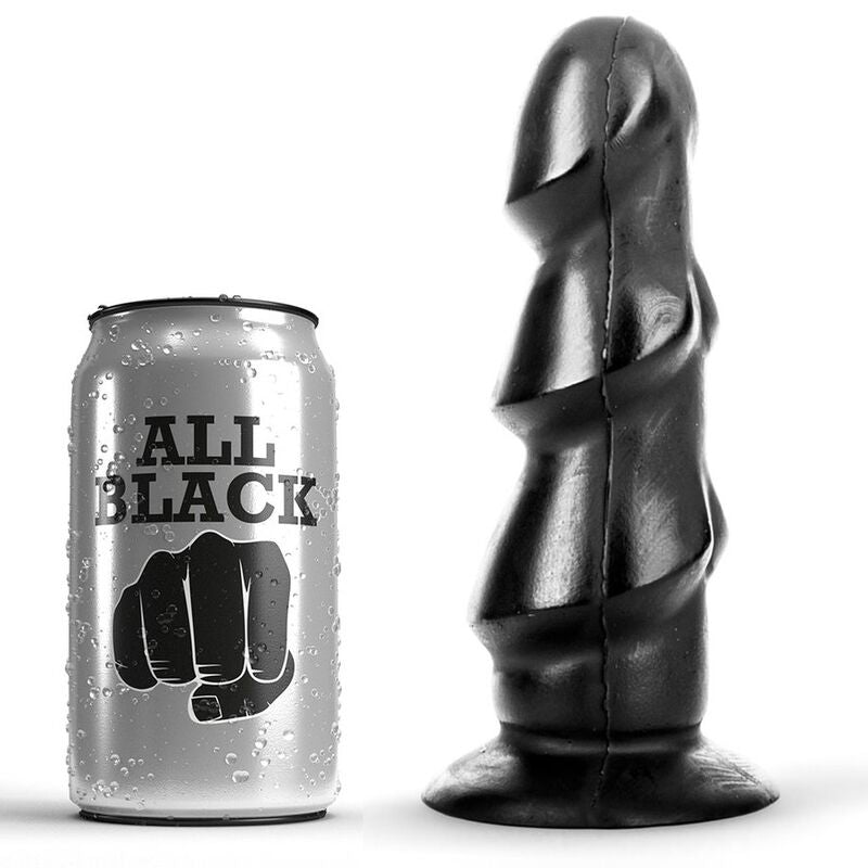 HELEMAAL ZWART - 17 CM DILDO
