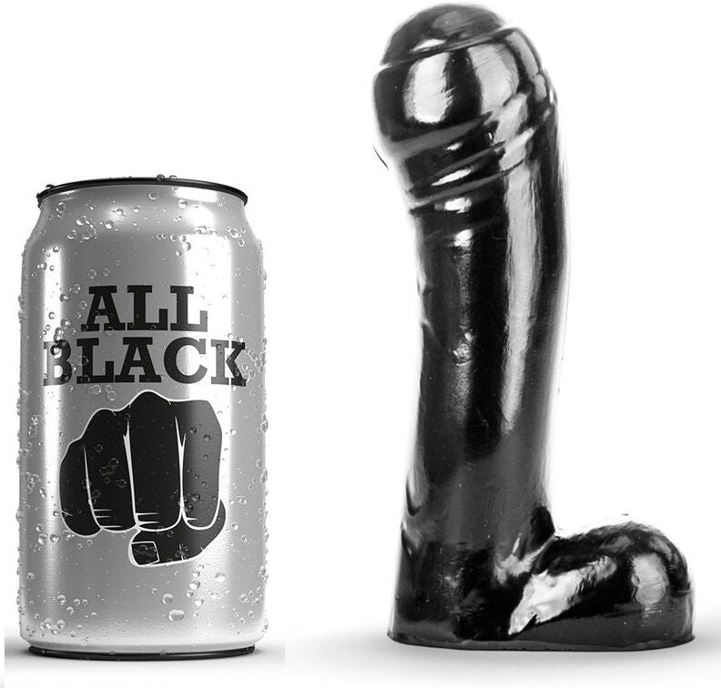 HELEMAAL ZWART - ZWARTE DILDO 15 CM