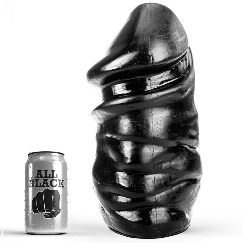 HELEMAAL ZWART - ANALE PENIS 33 CM