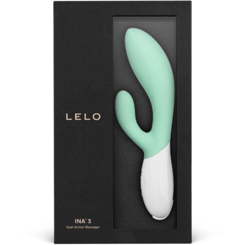 LELO - INA 3 GREEN RABBIT LUXURY VIBRATOR AQUA GREEN