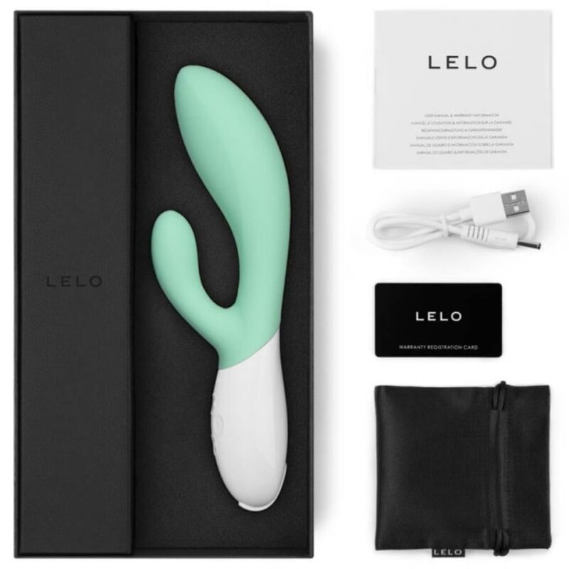 LELO - INA 3 GREEN RABBIT LUXURY VIBRATOR AQUA GREEN