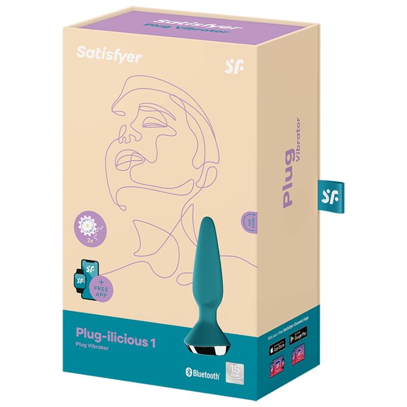 SATISFYER - PLUG ILICIOUS 1 GROENE VIBRATOR PLUG