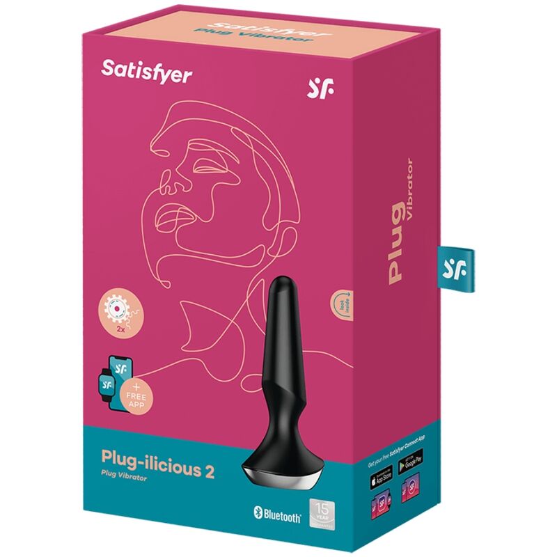 SATISFYER - PLUG ILICIOUS 2 ZWARTE VIBRATOR PLUG