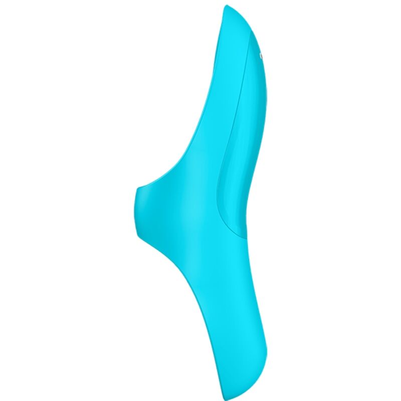 SATISFYER - LICHTBLAUW TRILLENDE VINGERHOED TEASER