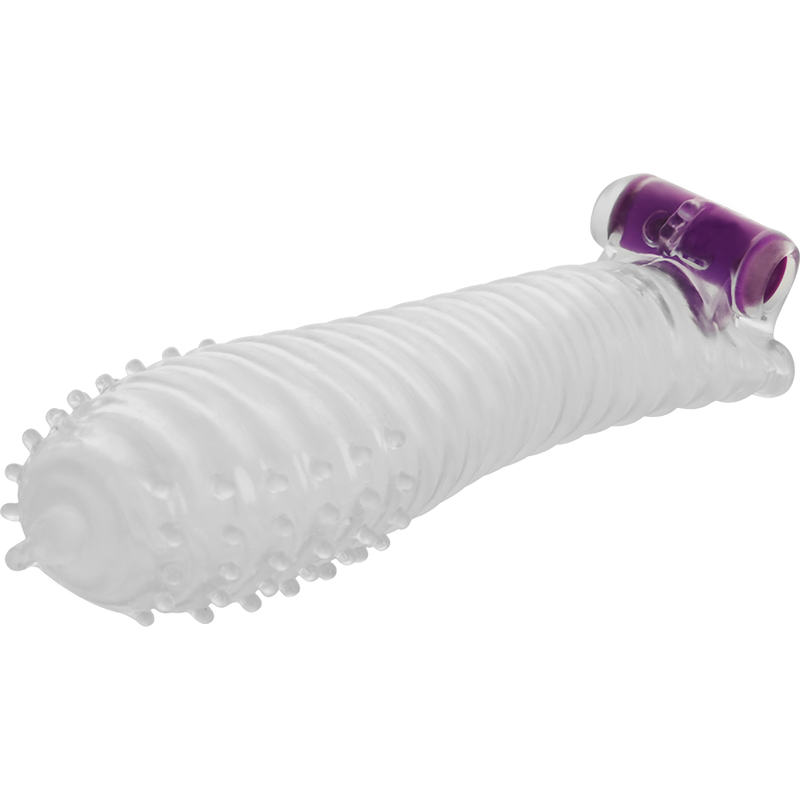 OHMAMA - GETEXTUREERDE PENIS-SLEEVE MET VIBRERENDE KOGEL