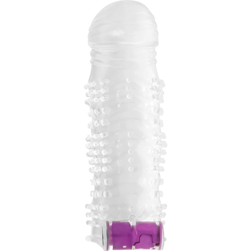 OHMAMA - GETEXTUREERDE PENIS-SLEEVE MET VIBRERENDE KOGEL
