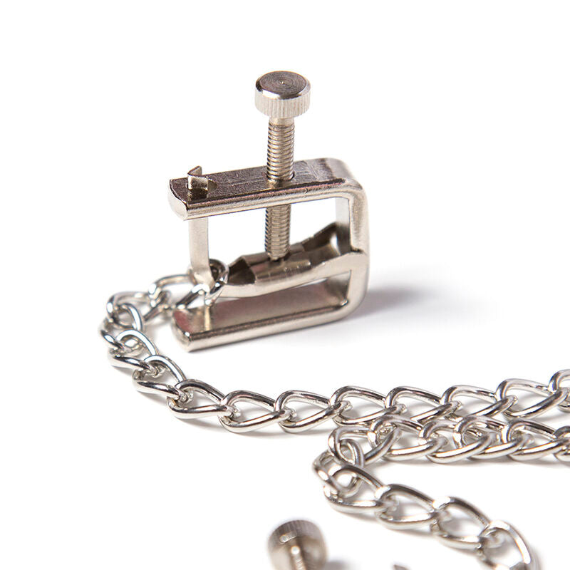 OHMAMA FETISH - METALEN CLIPS SCHROEF MET KETTING