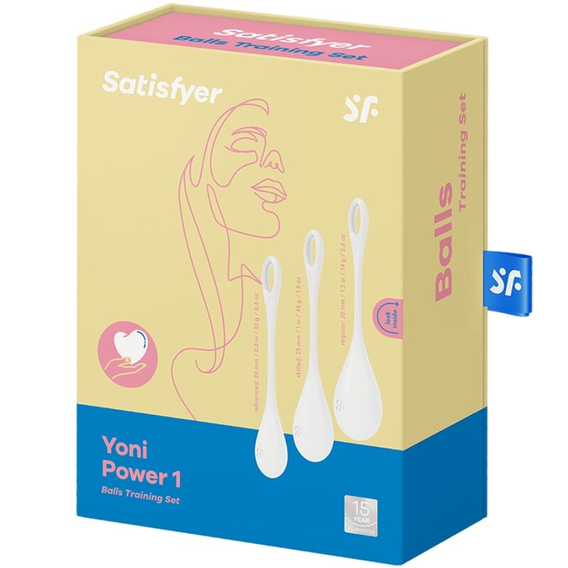 SATISFYER - YONI POWER 1 WITTE TRAININGSSET