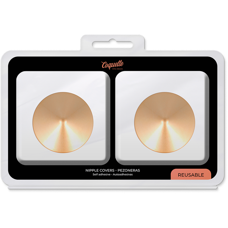 COQUETTE CHIC DESIRE - METALEN TEPELBEKLEDING MET GOUDEN CIRKELS