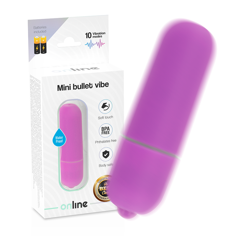 ONLINE - MINI VIBRERENDE KOGEL LILA