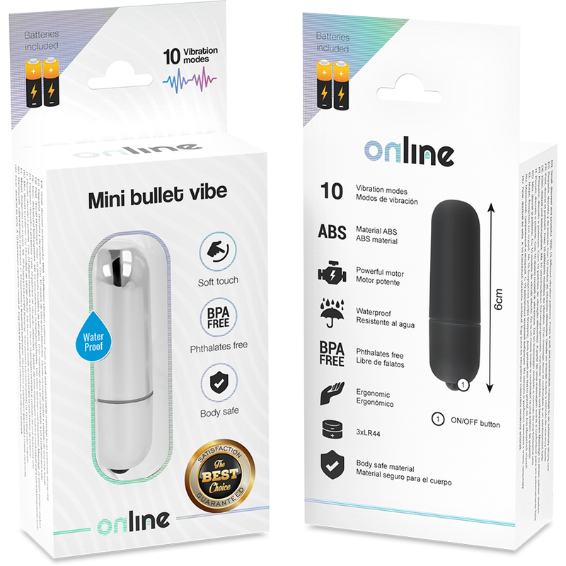 ONLINE - MINI ZILVEREN VIBRATIEKOGEL