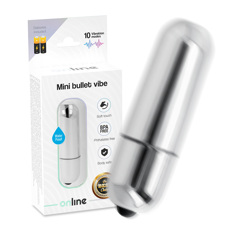ONLINE - MINI ZILVEREN VIBRATIEKOGEL