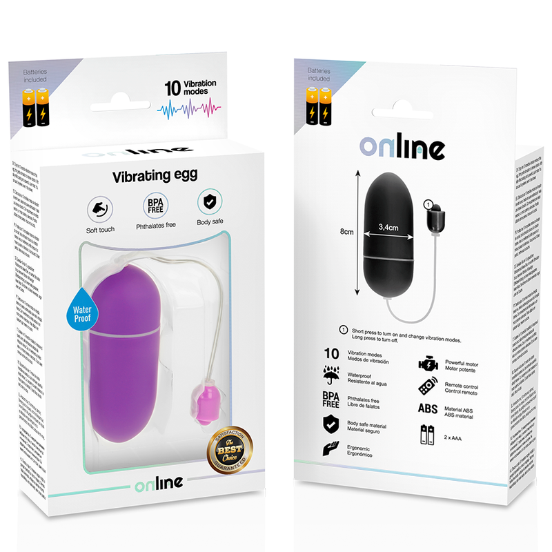 ONLINE - WATERDICHT LILA VIBREREND EI