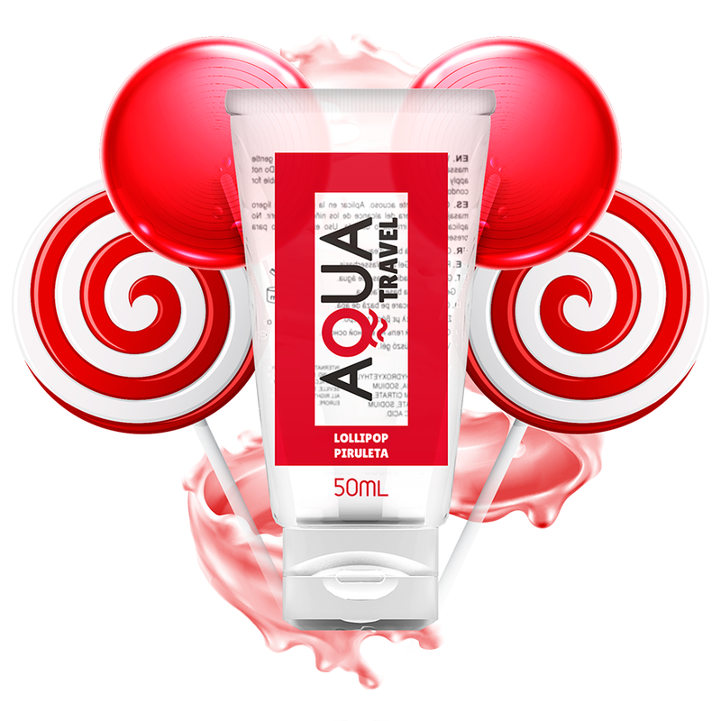 AQUA TRAVEL - GLIJMIDDEL OP WATERBASIS, SMAAK LOLLY - 50 ML