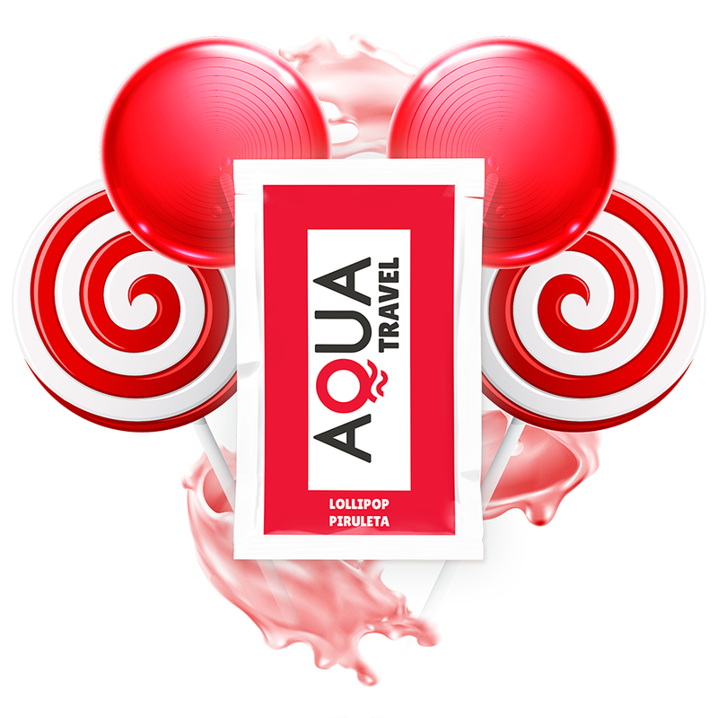 AQUA TRAVEL - GLIJMIDDEL OP WATERBASIS, SMAAK LOLLY 6 ML